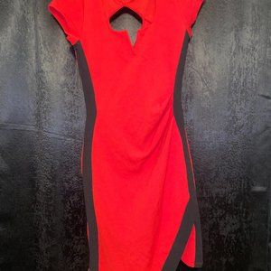 Classy Red & Black Dress